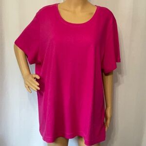 Basic Editions Size 3X Women's Pink Top